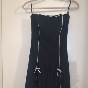 Black strapless babydoll dress SZ L